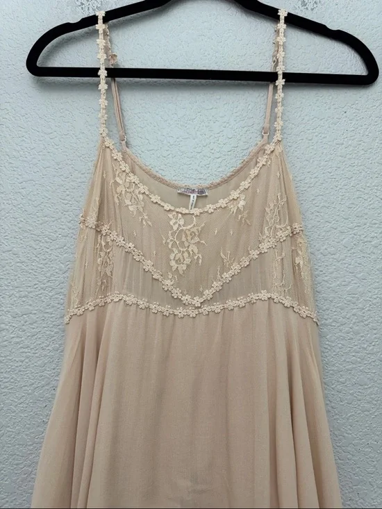 Intimately Free People Voile Pieced Laced Tunic Slip Dress Size XS - Picture 3 of 13